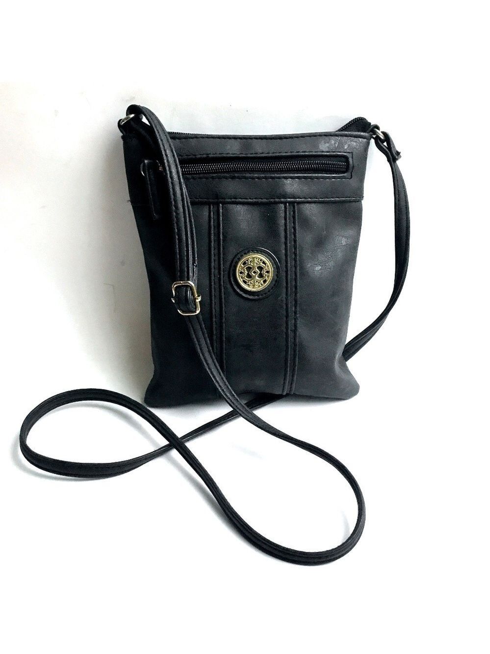 Massini Faux Leather Crossbody Bag
